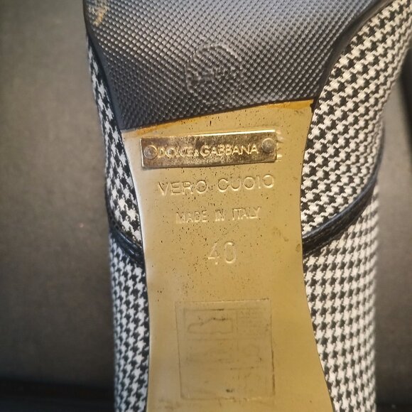 Houndstooth Dolce & Gabbana Heels  EU40/US10 - Picture 2 of 4